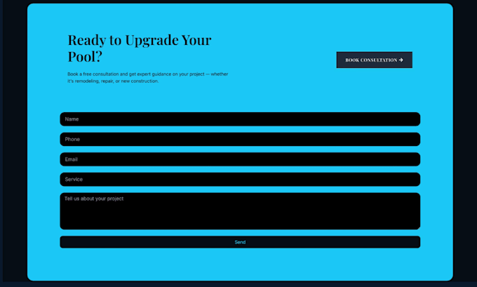 build a construction company website with automated lead followup and ai chatbot
