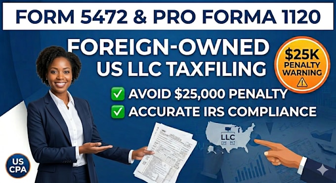 file form 5472 and pro forma 1120 for foreign owned US llc