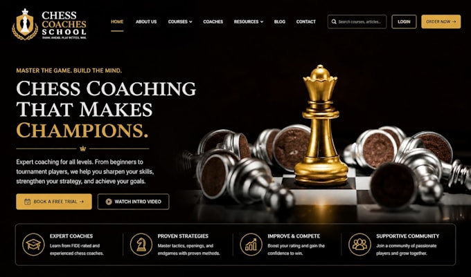 squarespace chess coaches school website debate program site web coaching site