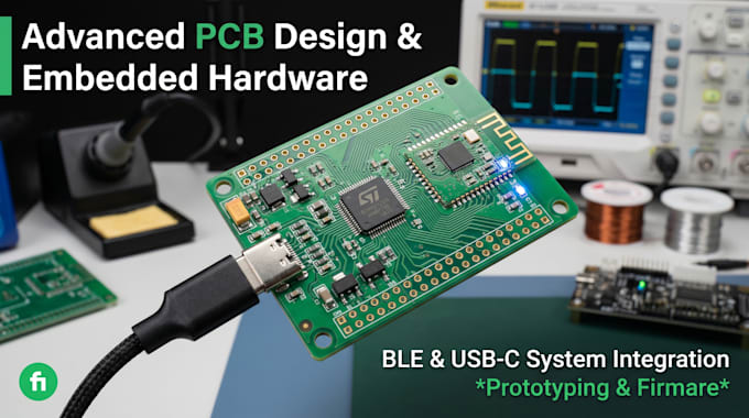 build advanced pcb design, embedded hardware, usb c and ble system integration
