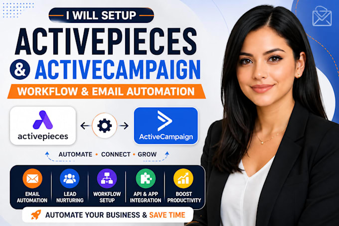 setup activepieces workflow and activecampaign email automation