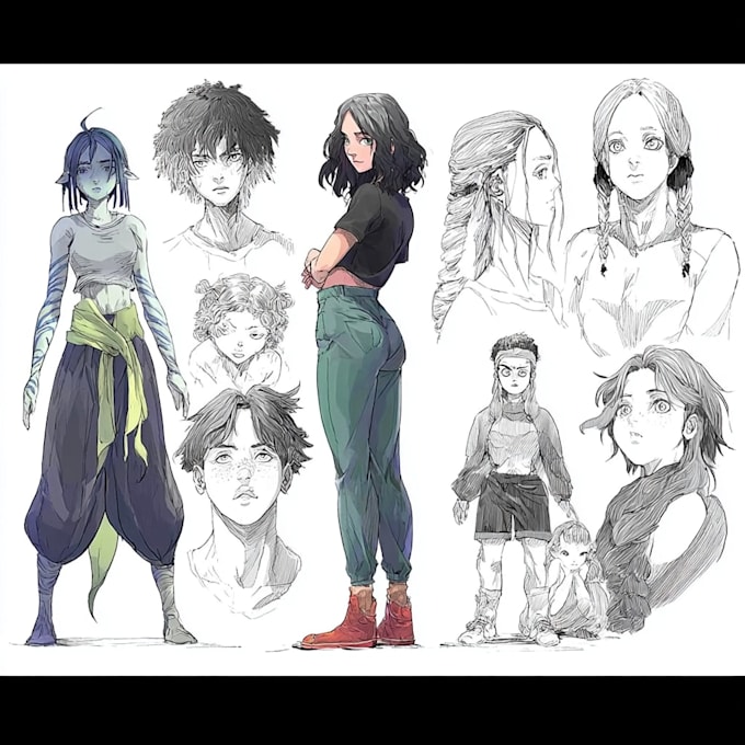 draw original anime art based on your ideas