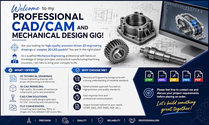 mechanical engineering design and 3d cad modeling