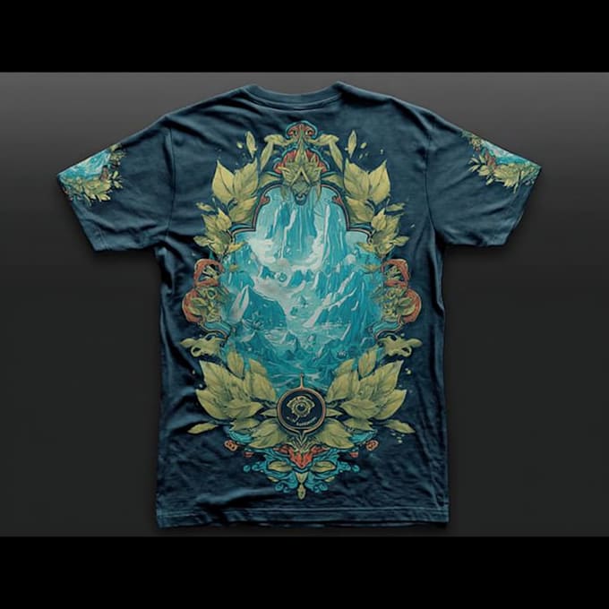 design edgy cyberpunk tshirt illustration