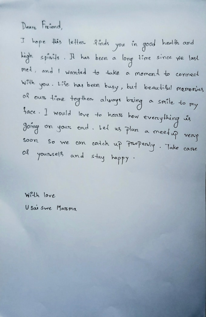 write anything with my beautiful handwriting