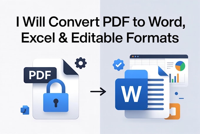 convert PDF to word, excel, and editable documents