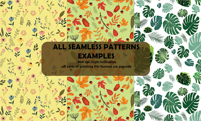 unique seamless pattern for textile and fabric prints