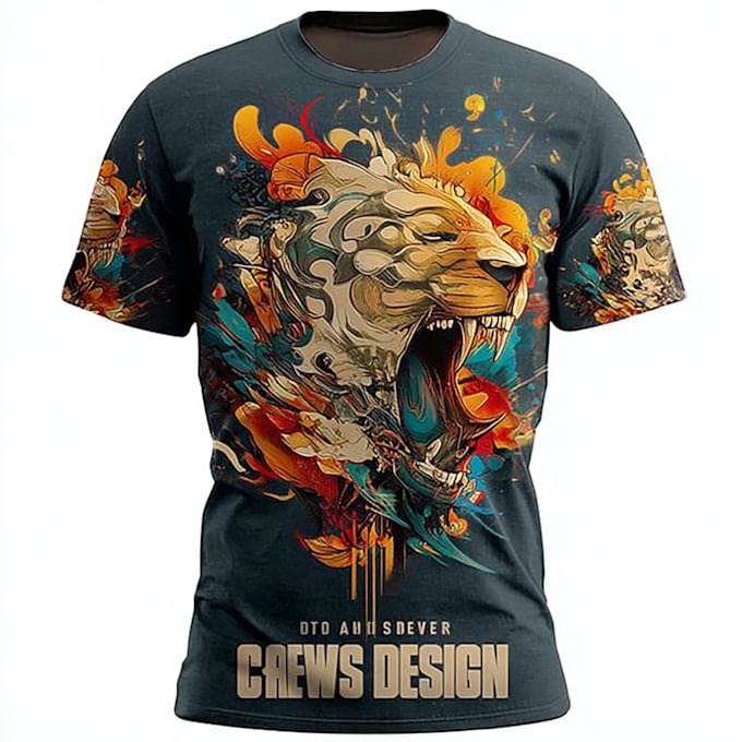 create fantasy warrior t shirt illustration