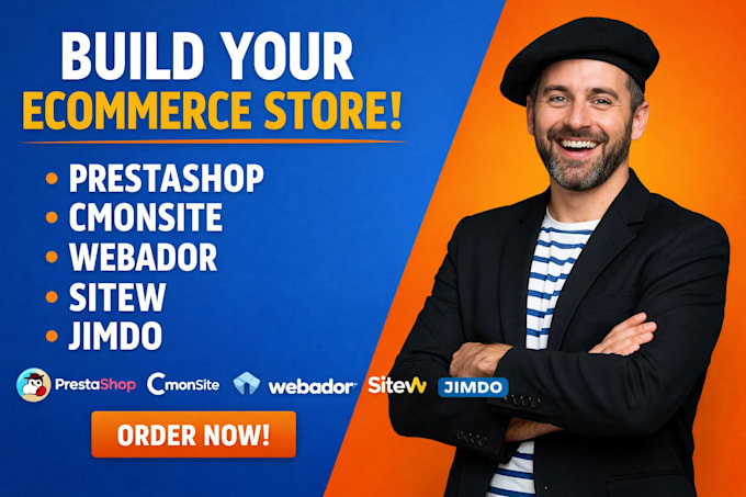 build responsive ecommerce store prestashop cmonsite webador sitew jimdo website