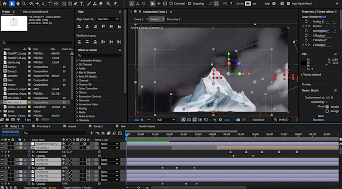 animate graphics in documentary style