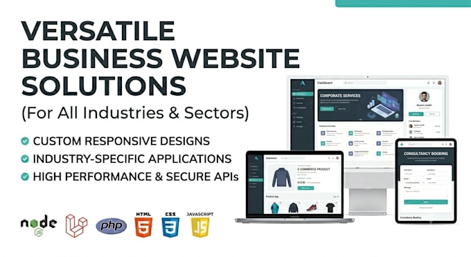 develop custom full stack website using nodejs laravel and php