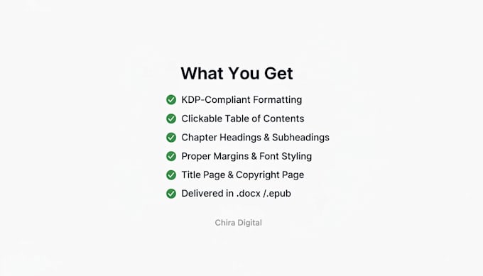 format your kindle ebook interior for KDP publishing
