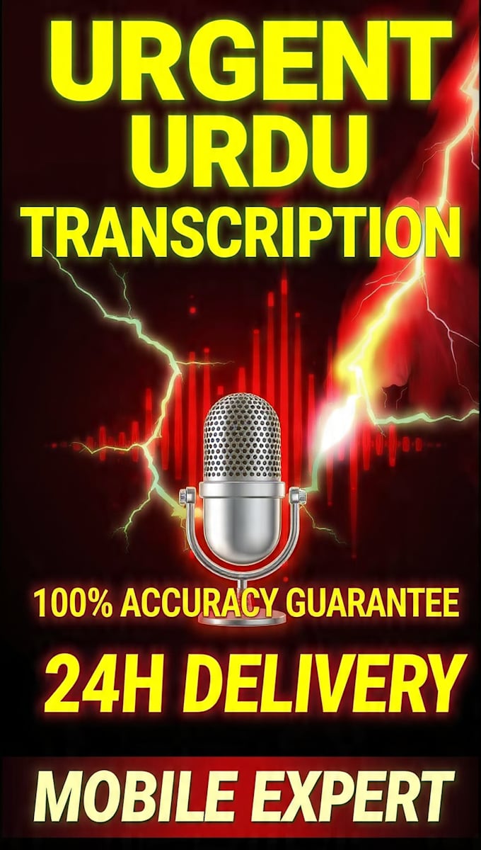 do fast urdu audio transcription and typing work