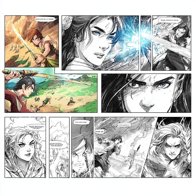 do comic pages illustration comic