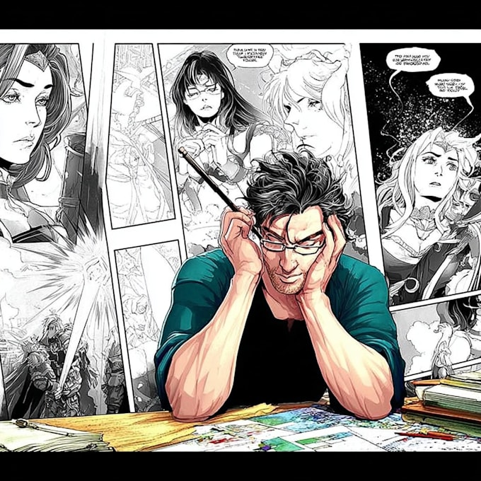do comic pages illustration comic book page