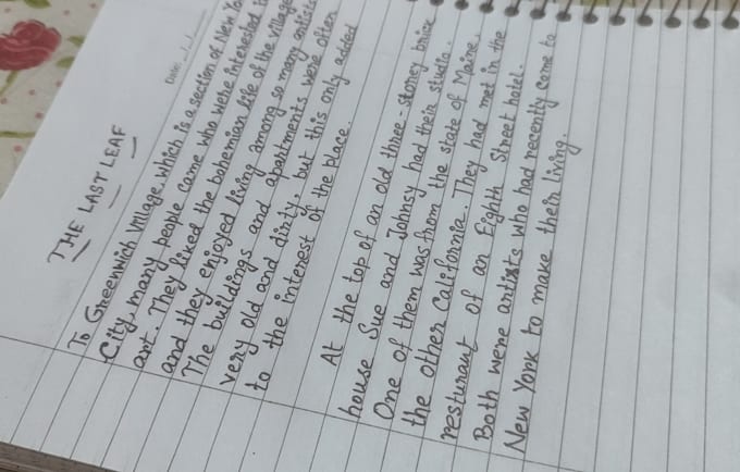 handwrite anything with clean and beautiful handwriting