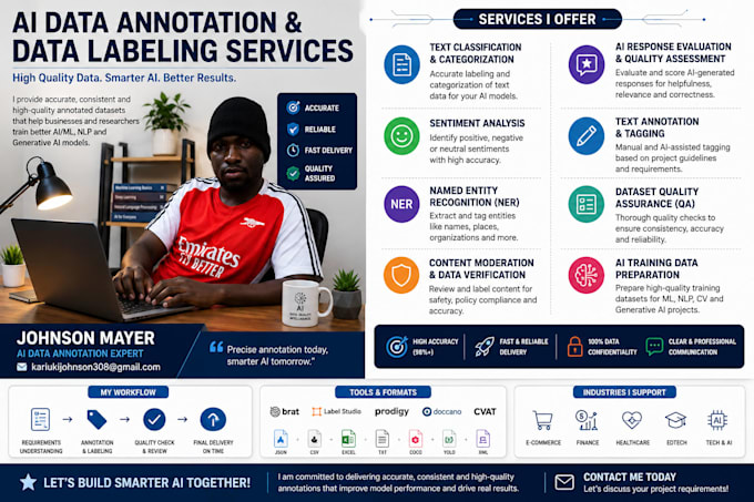 provide accurate ai data annotation, data labeling, and ai training service