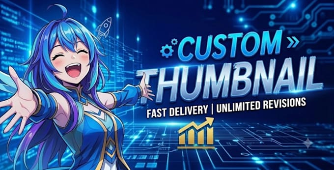 design attention grabbing thumbnails for you
