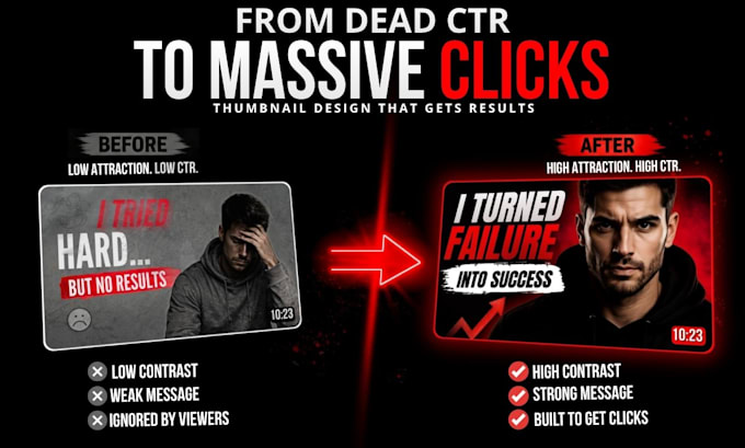 design scroll stopping youtube thumbnail
