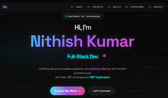 build a responsive full stack web application using nextjs
