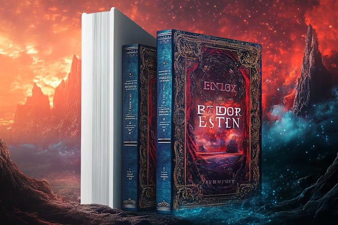 illustrate fantasy book scenes characters and magical