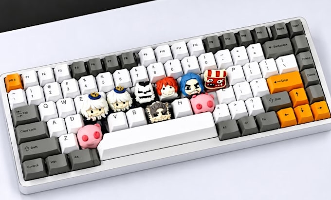 design custom mechanical keyboard,keycap and 3d product visualization