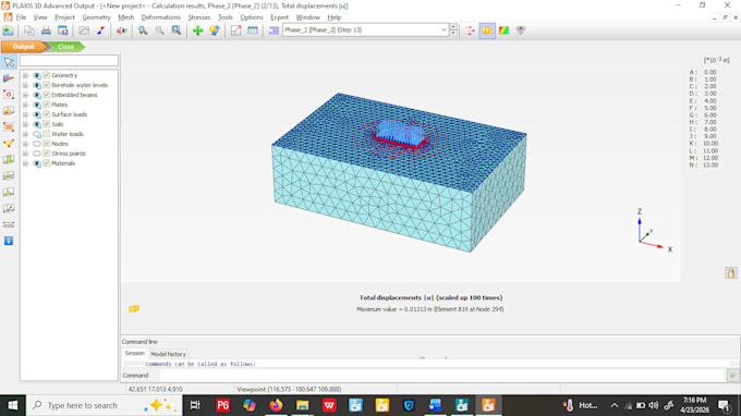 do plaxis 2d and 3d analysis and soil simulation