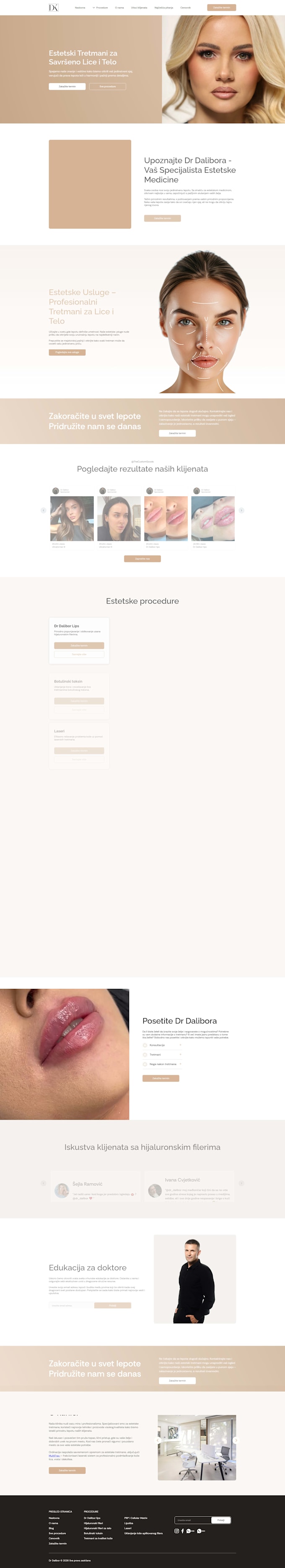 design a webflow website for your clinic, med spa or beauty salon