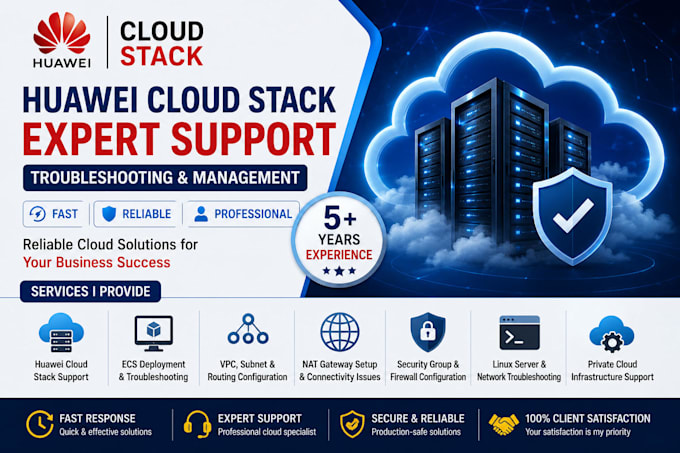 support huawei cloud ecs vpc networking and cloud infrastructure