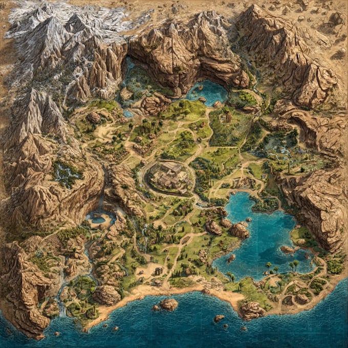 Build a roblox rpg city map with open world fantasy terrain by ...