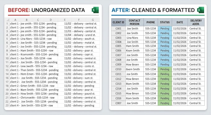 professional excel data entry, VA and copy paste work