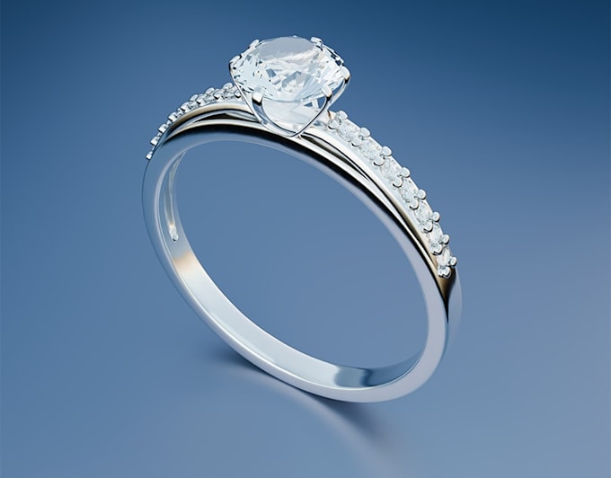 create 3d jewelry cad design for 3d printing and rendering