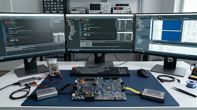 design embedded firmware for mcu stm32, ti, microchip, esp32