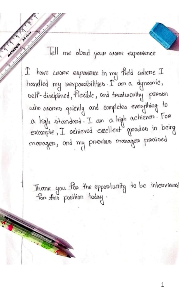 provide a premium handwriting service for custom letters