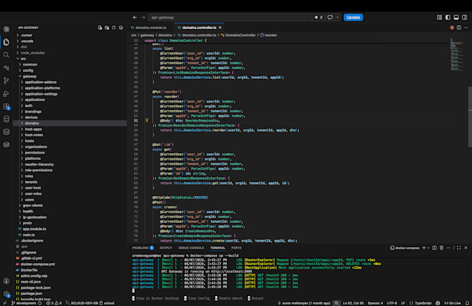 fix nestjs and nodejs backend bugs and database issues