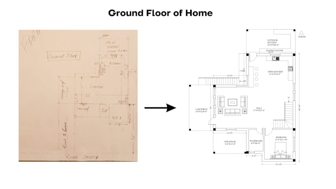 convert your pdf, image or sketch drawing to auto cad