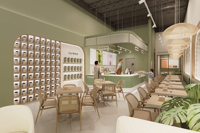 design your boba and coffee shop interior