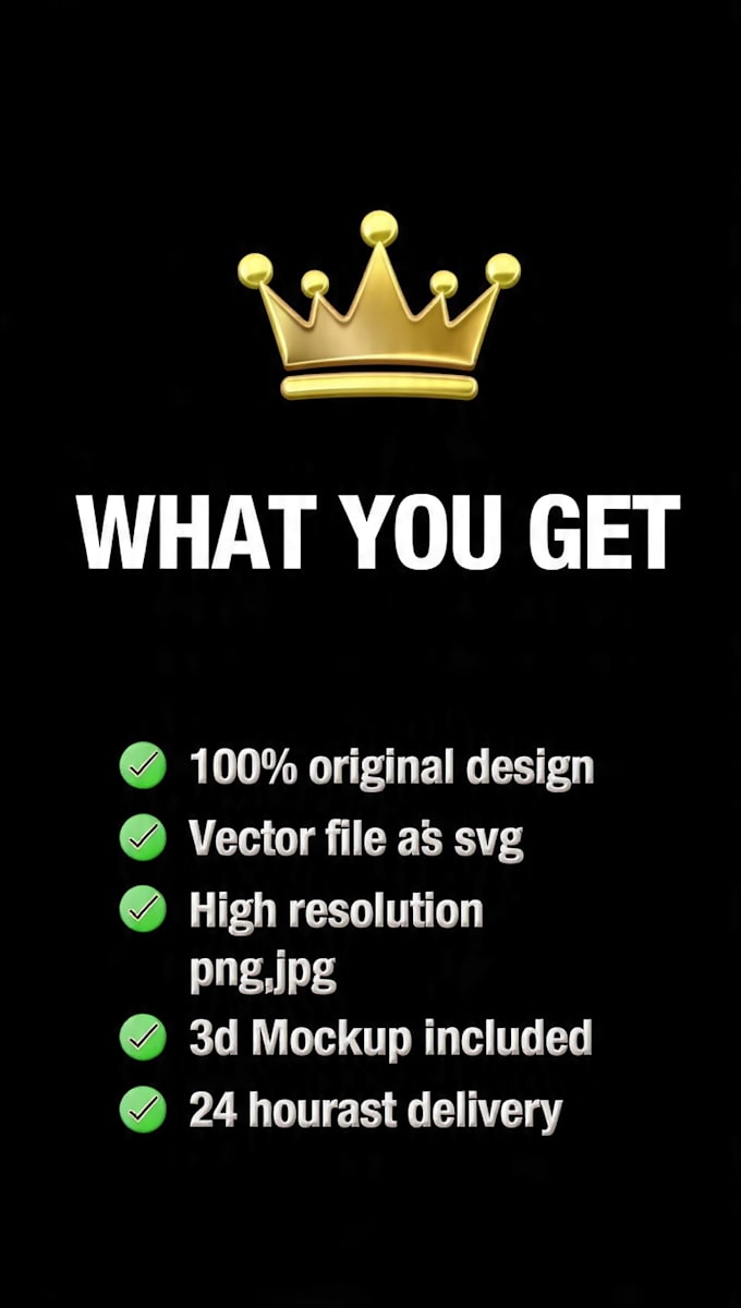 design luxury 3d crown logo and brand identity