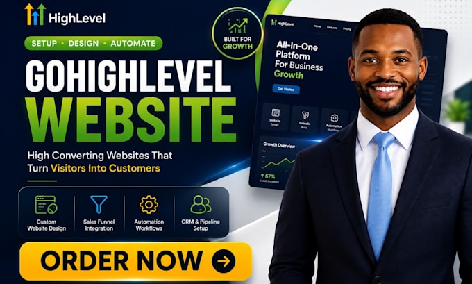 do gohighlevel website design, ghl landing page sales funnel, ghl crm automation