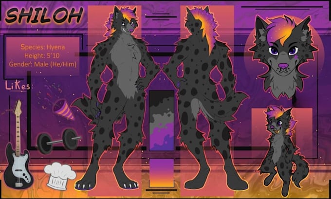 draw furry ref sheet anthro art nsfw furry reference sheet fursona ref sheet