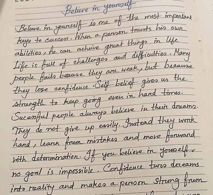 manually write your letters and notes in cursive