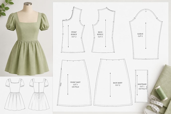 be your sewing pattern maker for clothing, apparel grading, PDF and dxf patterns