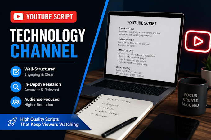 write professional youtube scripts for your channel