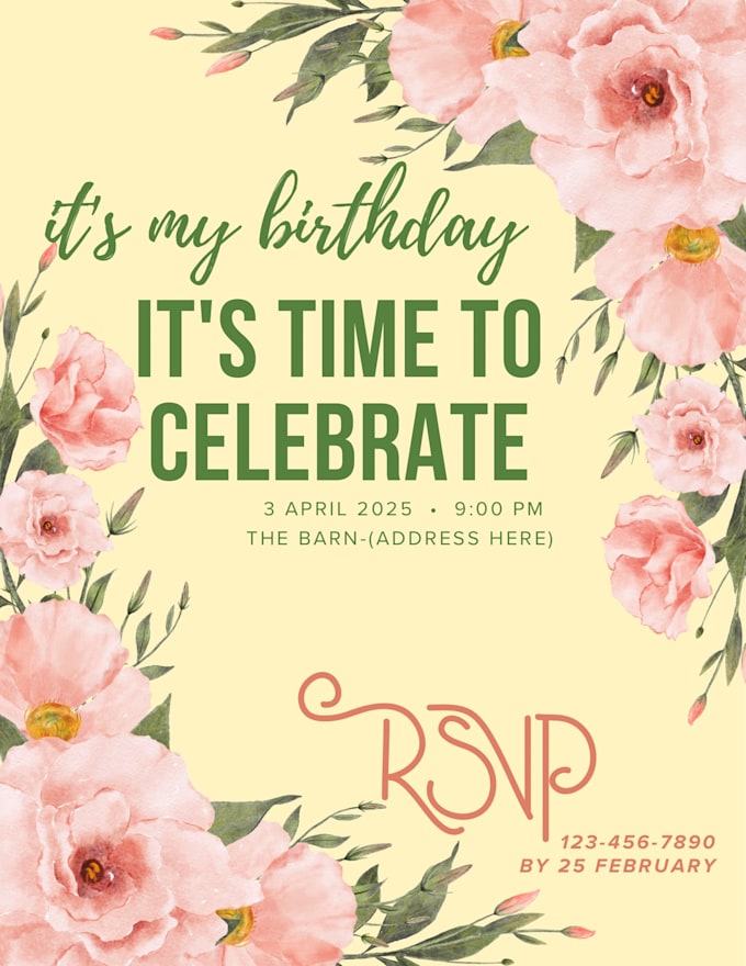 create flyers for any occasions or events