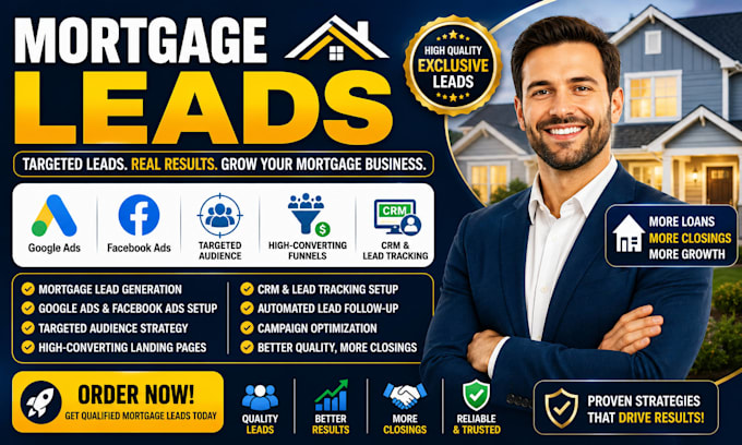mortgage leads mortgage facebook ads mca funnels loan gohighlevel automation