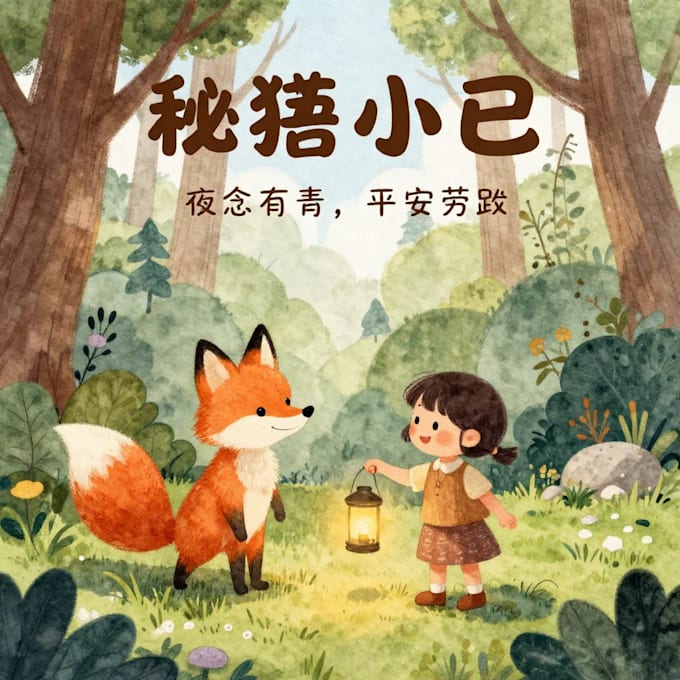 draw digital watercolor children book illustration