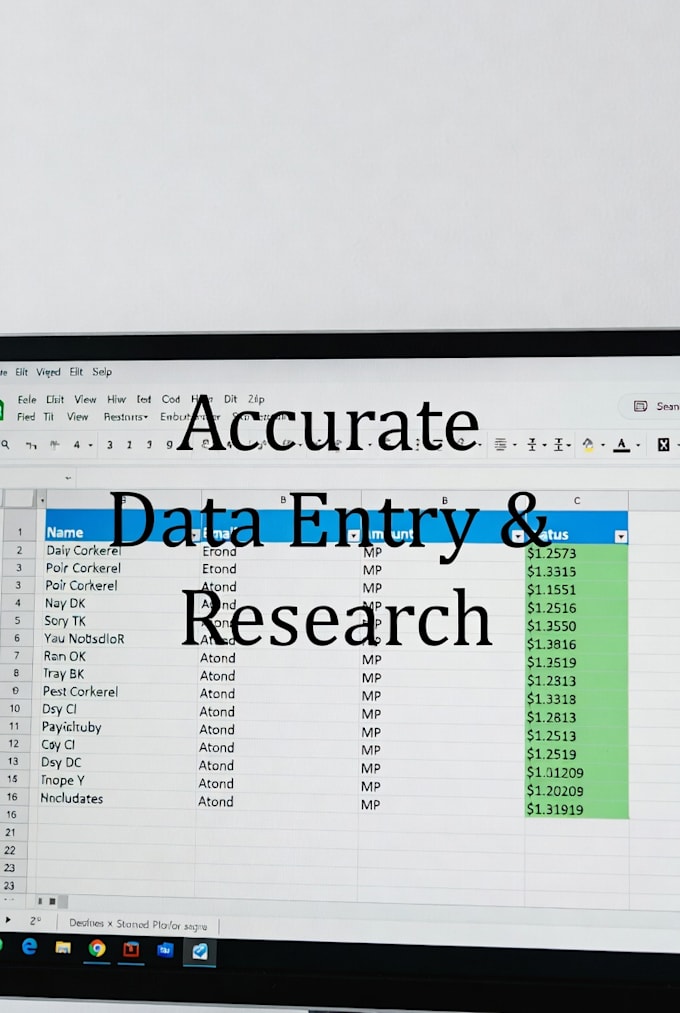 be your reliable virtual assistant for data entry, research and admin task