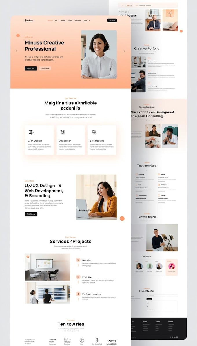 build an attractive responsive react or HTML website from a figma design