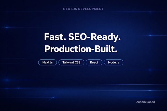 convert figma to next js website with SEO friendly and responsive design