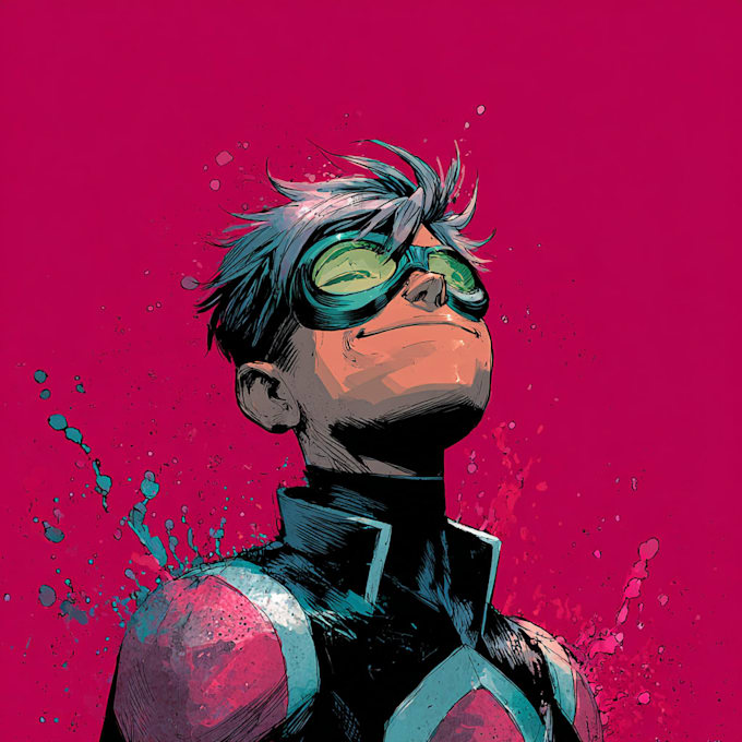 superhero character for comics